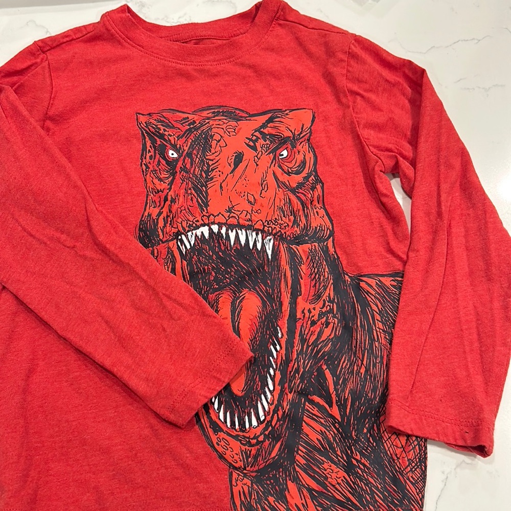 Little boy’s long sleeve Dino shirt